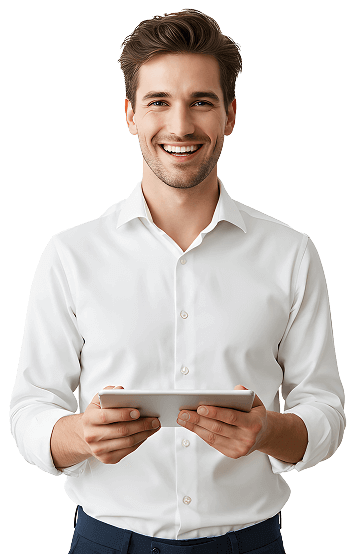 homem renovando certificado digital
