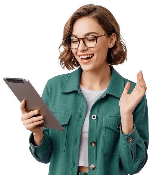 mulher utilizando certificado digital da soluti